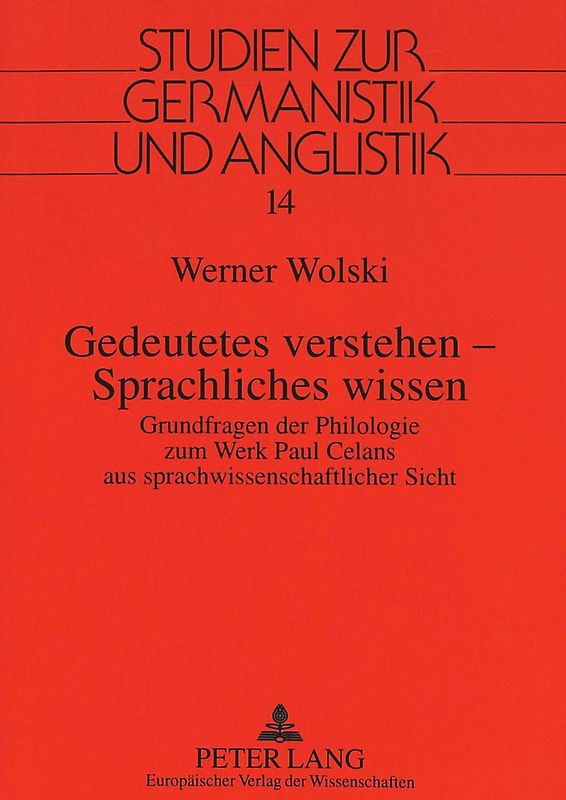 Gedeutetes verstehen - Sprachliches wissen