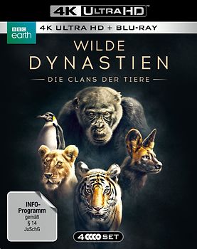 Wilde Dynastien - Die Clans der Tiere [4K Ultra HD + Blu-rays, 4 Discs] 4K Ultra HD Blu-ray