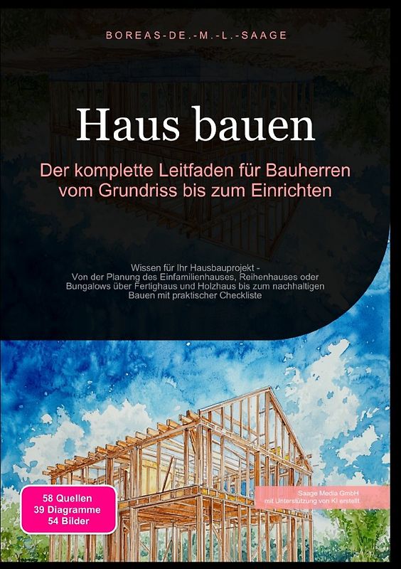 Hausbau (DE) / Haus bauen: Der komplette Leitfaden für Bauherren vom Grundriss bis zum Einrichten
