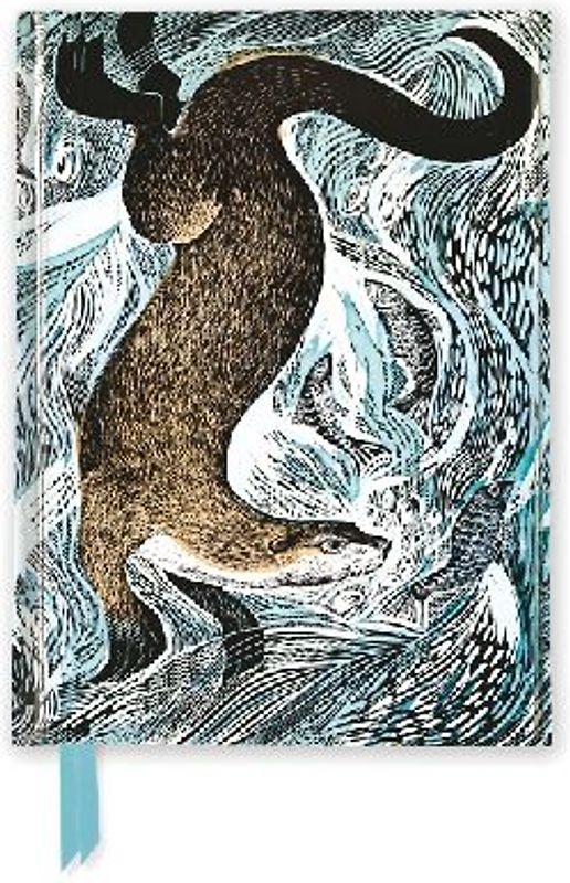 Angela Harding: Fishing Otter (Foiled Pocket Journal)