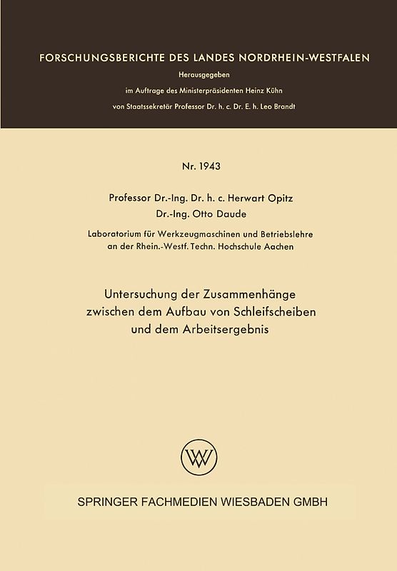 Untersuchung der Zusammenhänge zwischen dem Aufbau von Schleifscheiben und dem Arbeitsergebnis