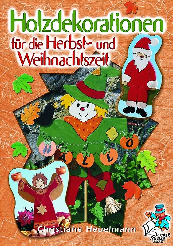 Holzdekorationen für die Herbst- und Winterzeit