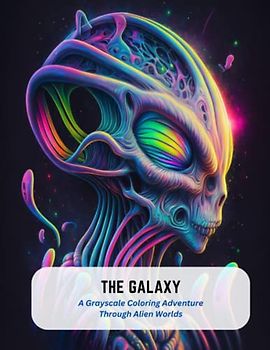 the Galaxy: A Grayscale Coloring Adventure Through Alien Worlds