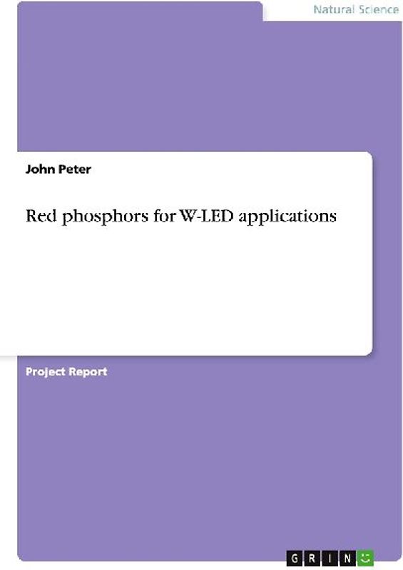 Red phosphors for W-LED applications