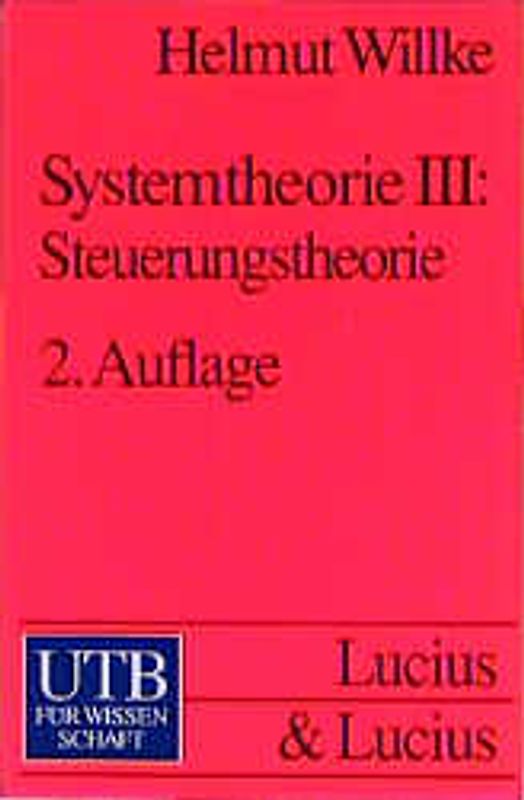 Systemtheorie III: Steuerungstheorie
