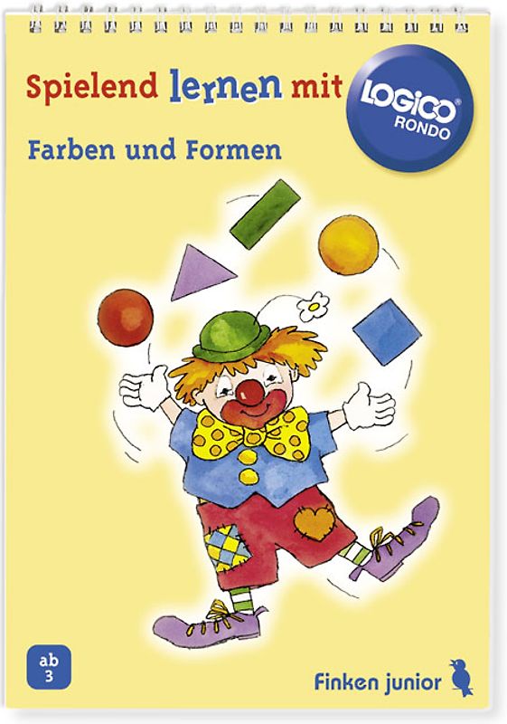 Farben und Formen. LOGICO RONDO Übungsbuch für Kinder ab 3 Jahren