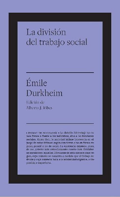 La división del trabajo social