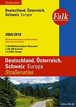 Falk Straßenatlas Deutschland /Österreich /Schweiz /Europa 2009/2010