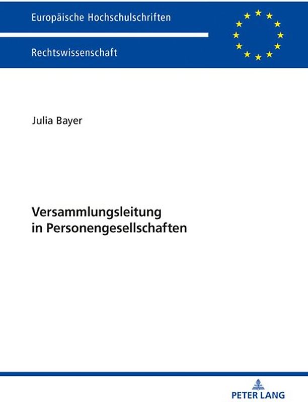 Versammlungsleitung in Personengesellschaften