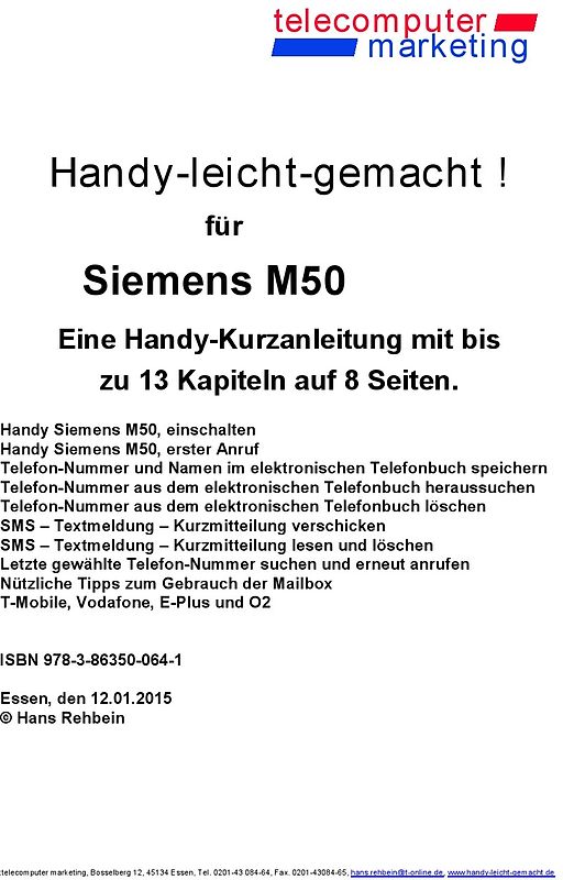 Siemens M50-leicht-gemacht. Handy-leicht-gemacht für Siemens M50
