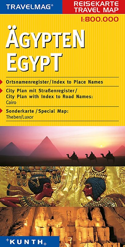 KUNTH Reisekarte Ägypten 1:800 000