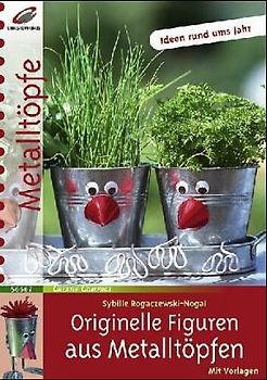 Originelle Figuren aus Metalltöpfen