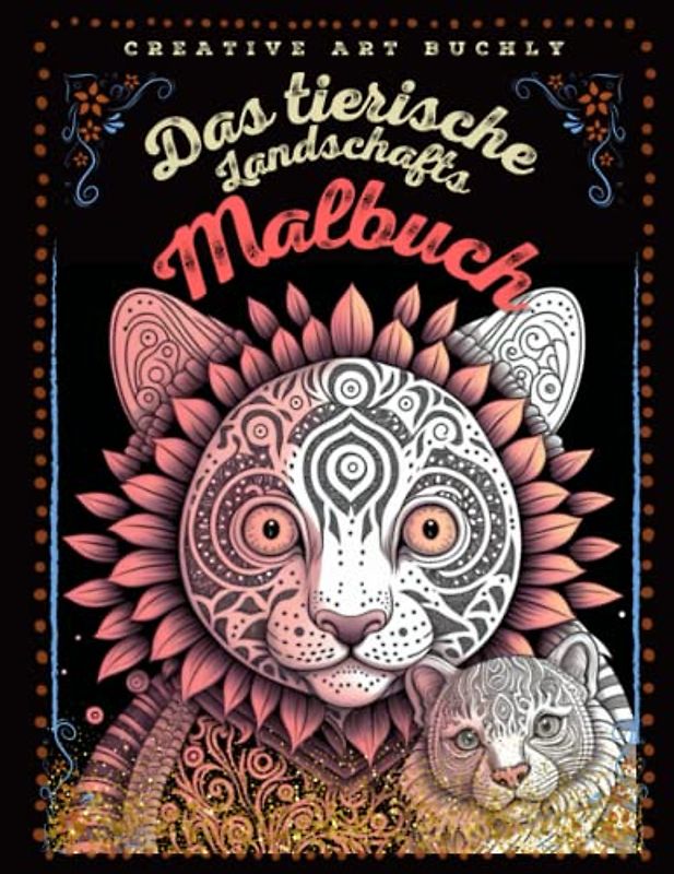 Das tierische Landschafts Malbuch: 50 Tiermotive in der Natur zum Ausmalen für Kinder ab 8 Jahren, Kreativität fördern mit dem Tier Malbuch für ... tolle Geschenkidee für kleine kreative Köpfe