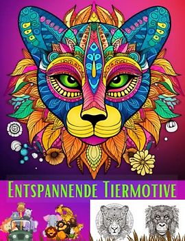 Entspannende Tiermotive: Malbuch für Erwachsene im Mandalastil mit unglaublichen Tieren - Stressabbau und kreative Entspannung: Inspirierende ... und inneren Frieden Über 100 Mandalas