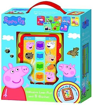 Peppa Pig, Mein Vorleser Junio - Elektronisches Lese-Pad mit 8 Hardcover-Büchern