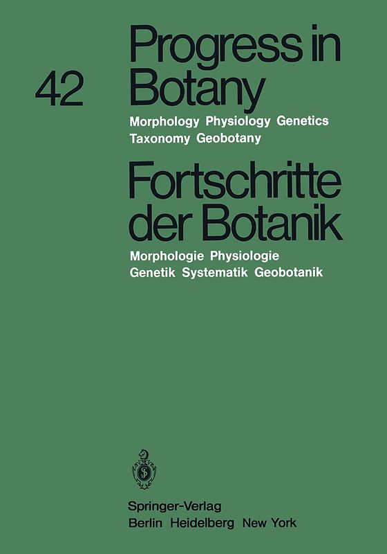 Progress in Botany / Fortschritte der Botanik