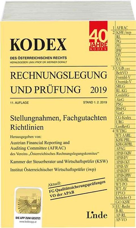KODEX Rechnungslegung und Prüfung 2019