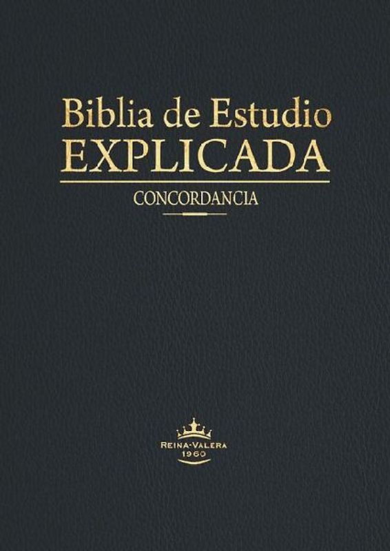 Biblia de Estudio Explicada (Piel Especial Negra)