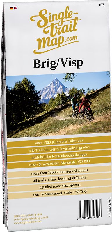 Singletrail Map 107 Brig/Visp