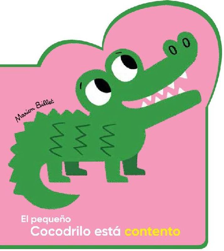 El pequeño cocodrilo está contento