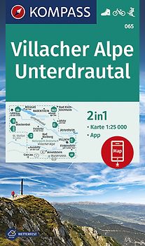 KOMPASS Wanderkarte 065 Villacher Alpe, Unterdrautal 1:25.000