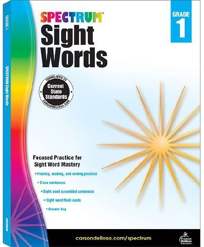 Spectrum Sight Words, Grade 1