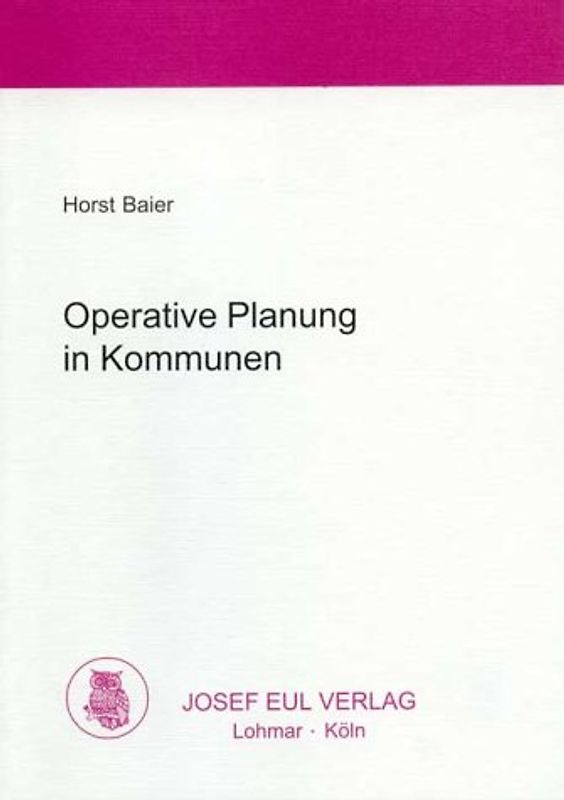 Operative Planung in Kommunen