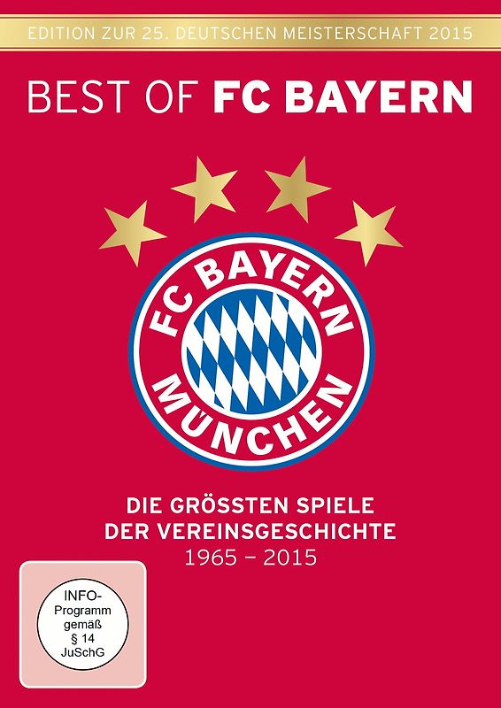 Best of FC Bayern München - Die größten Spiele der Vereinsgeschichte (6-DVD-Box) Edition zur 25. Deutschen Meisterschaft 2015 DVD