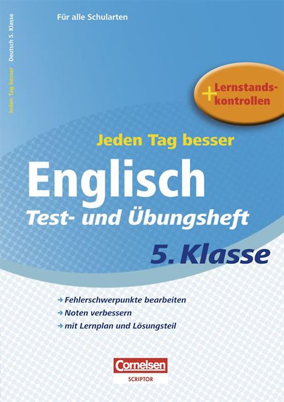 Jeden Tag besser - Englisch / 5. Schuljahr - Test- und Übungsheft mit Lernplan und Lernstandskontrollen
