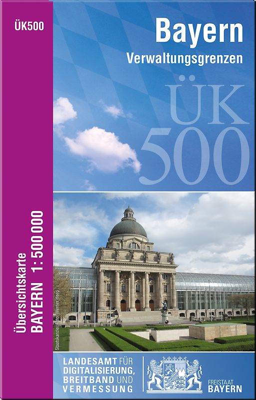 ÜK500 Amtliche Übersichtskarte von Bayern 1:500000 / ÜK500 Übersichtskarte von Bayern 1:500000