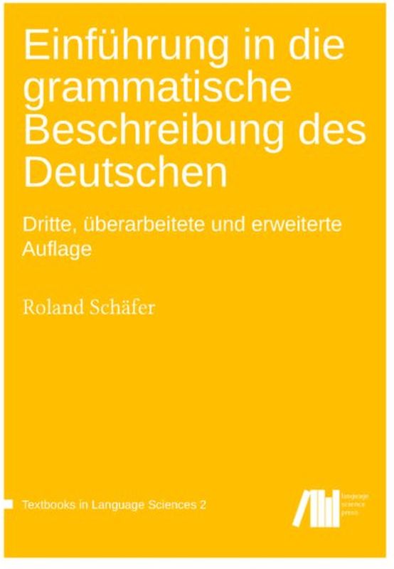 Einführung in die grammatische Beschreibung des Deutschen