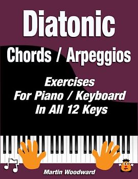 Diatonic Chords / Arpeggios Exercises For Piano / Keyboard In All 12 Keys
