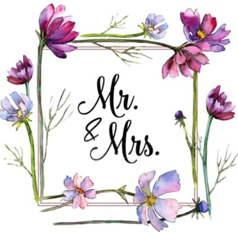 Mr. & Mrs.: Das Hochzeitsgästebuch- 100 Seiten mit tollen Illustrationen