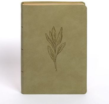 NASB Super Giant Print Reference Bible, Sage Suedesoft Leathertouch, Indexed