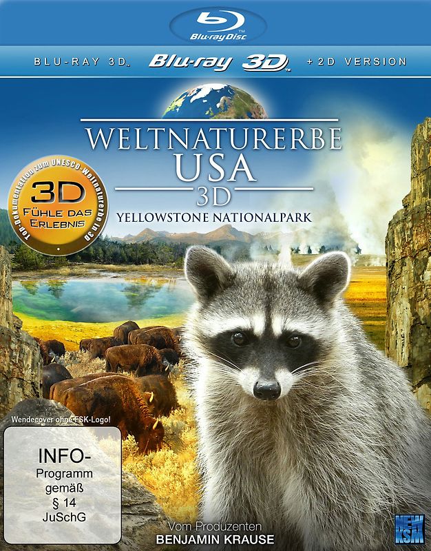 Weltnaturerbe USA - Yellowstone Nationalpark 3D 3D Blu-ray Disc