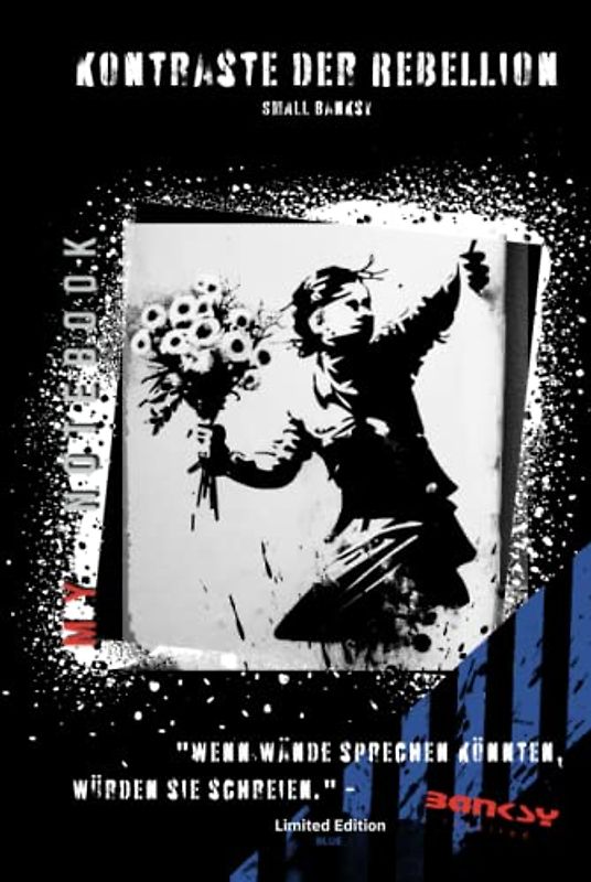 Kontraste der Rebellion: Banksy inspired notebook