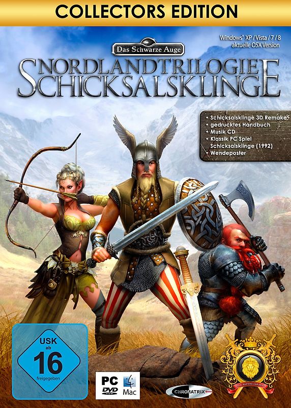 Das schwarze Auge: Nordlandtrilogie - Schicksalsklinge [Collector's Edition inkl. Poster und Soundtrack] PC Spiele