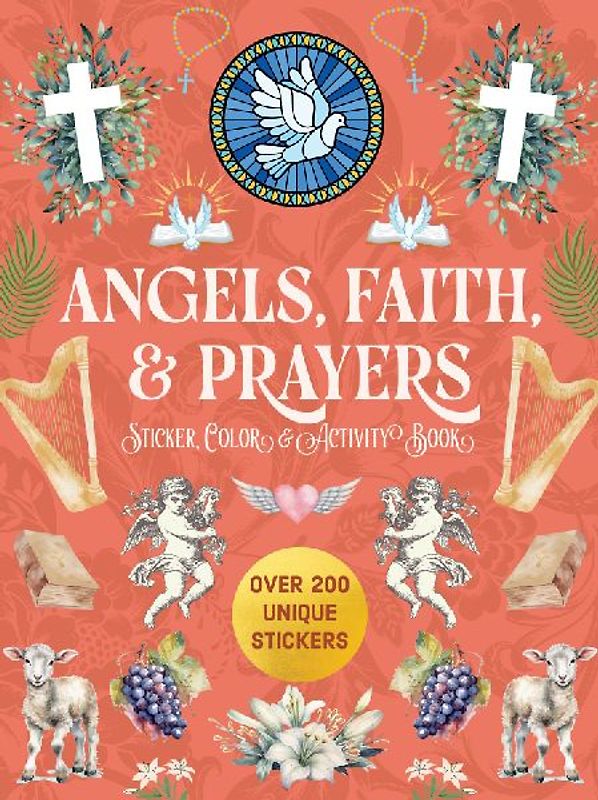 Angels, Faith & Prayers Sticker, Color & Activity Book