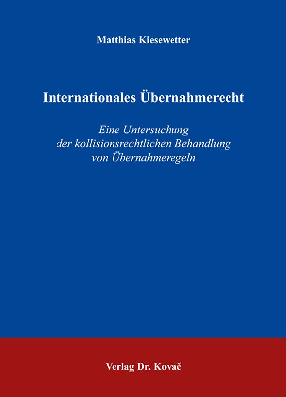 Internationales Übernahmerecht