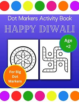 Dot Markers Activity Book Happy Diwali: Diwali Dot Markers Activity book for Toddlers
