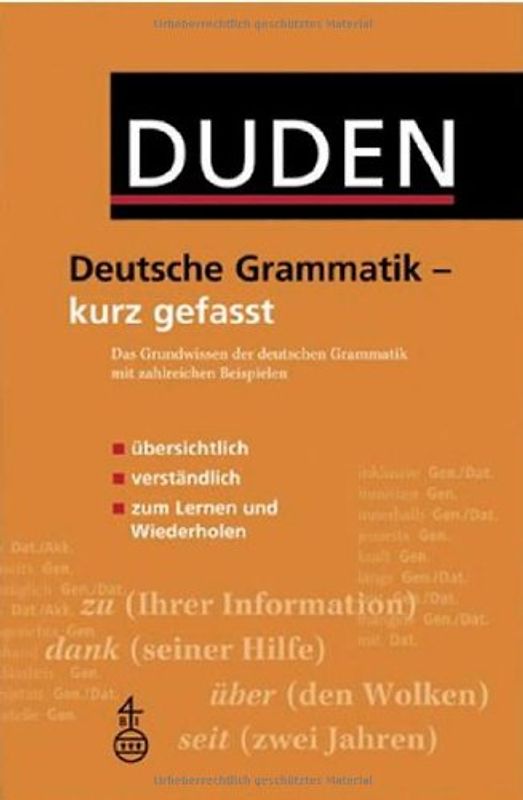 Duden - Deutsche Grammatik - kurz gefasst