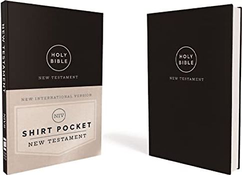 Niv, Shirt Pocket New Testament, Leathersoft, Black, Comfort Print