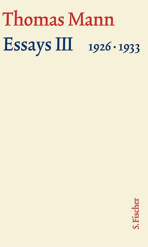 Essays III 1926–1933