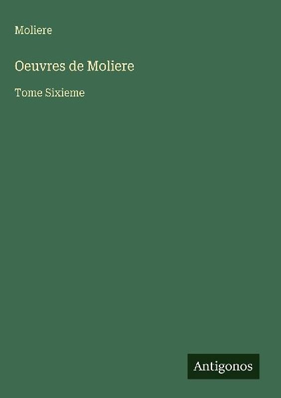 Oeuvres de Moliere