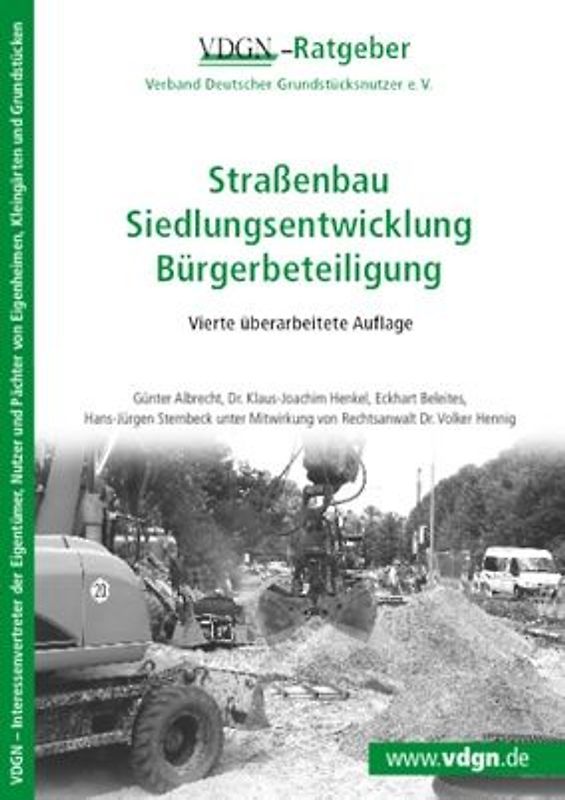 Ratgeber Straßenbau, Siedlungsentwicklung, Bürgerbeteiligung
