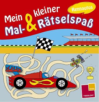Mein kleiner Mal- & Rätselspaß. Rennautos
