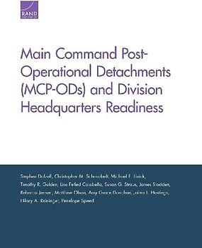 Main Command Post-Operational Detachments (MCP-ODs) and Division Headquarters Readiness