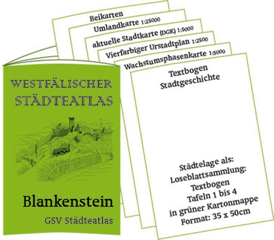 Stadtmappe Blankenstein - Westfälischer Städteatlas