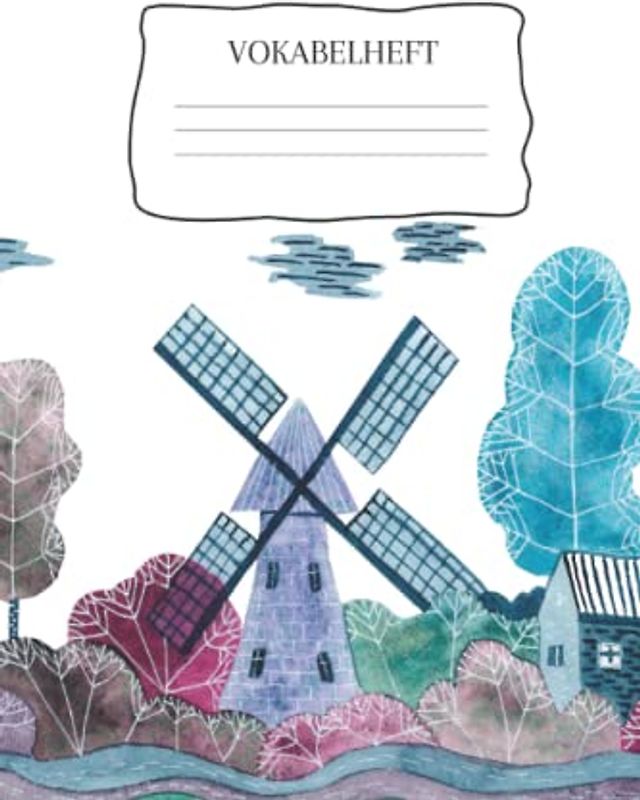 Vokabelheft: Vokabelheft Niederländisch, 60 Seiten mit je 2 Spalten, A5