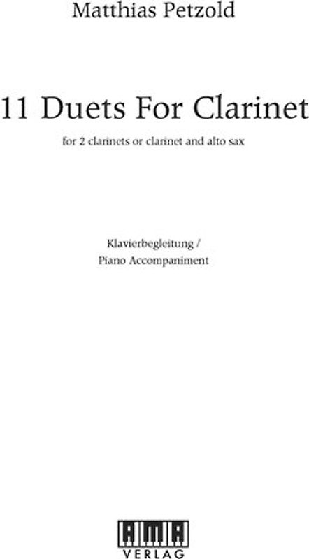 11 Duets for Clarinet - Klavierbegleitung